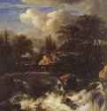 Водопад в скалистом пейзаже. 1660-1670 - 98,5 x 66,2 смХолстБароккоНидерланды (Голландия)Лондон. Национальная галерея