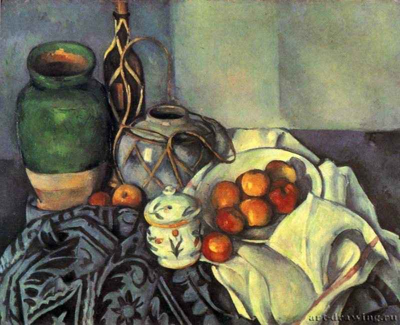 Натюрморт с яблоками. 1893-1894 - 65,5 x 81,5 смХолст, маслоПостимпрессионизмФранцияЦюрих. Кунстхаус