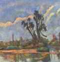 Берег Уазы. 1888 - 49 x 60 смХолст, маслоПостимпрессионизмФранцияПариж. Частное собрание
