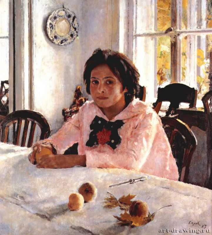 В. А. Серов: Девочка с персиками, 1887 г.