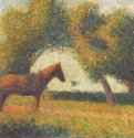 Лошадь в упряжке. 1883 * - 33 x 41 смХолст, маслоПостимпрессионизм, пуантилизмФранцияНью-Йорк. Музей Гуггенхайма