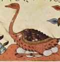 "Книга о животных" ал-Джахиза. Птица страус. 1325-1350 * - 11,6 x 18,9 смБумагаБлижний ВостокМилан. Пинакотека Амброзиана