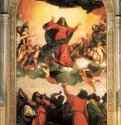 Вознесение Богоматери (Ассунта). 1516-1518 - Тициан Вечелио: 690 x 360 см. Дерево. Венеция. Санта Мария Глориоза деи Фрари.