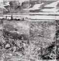 Гибель фараона в Чермном (Красном) море. 1515-1517 - Гравер: Карпи, Уго да. 1210 х 2210 мм. Ксилография с 12 досок. Берлин. Гравюрный кабинет.