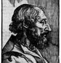 Портрет Лодовико Ариосто. 1535. - Тициан Вечелио: 95 х 73 мм. Ксилография. Берлин. Гравюрный кабинет.