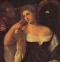 Молодая женщина за туалетом. 1512-1515 - 96 x 76 см. Холст, масло. Возрождение. Италия. Париж. Лувр.