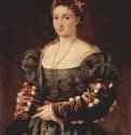 La Bella ("Красавица", женский портрет: Изабелла д'Эсте или Элеонора Гонзага) 1536 - 100 x 75 см. Холст, масло. Возрождение. Италия. Флоренция. Палаццо Питти.