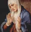 Скорбящая Богородица. 1554 - 68 x 53 см. Мрамор, масло. Возрождение. Италия. Мадрид. Прадо.