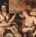 Венера, завязывающая Амуру глаза. 1565 - 118 x 185 см. Холст, масло. Возрождение. Италия. Рим. Галерея Боргезе.
