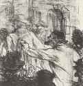 Иллюстрация к книге Клемансо "У подножия Синая" 1897 - 172 х 140 мм Литография Постимпрессионизм Франция