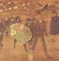 Танцы в Мулен-Руж (Ла Гулю и Валентен ле Дезосе) 1895 - 298 x 316 смХолст, маслоПостимпрессионизмФранцияПариж. Музей Орсэ