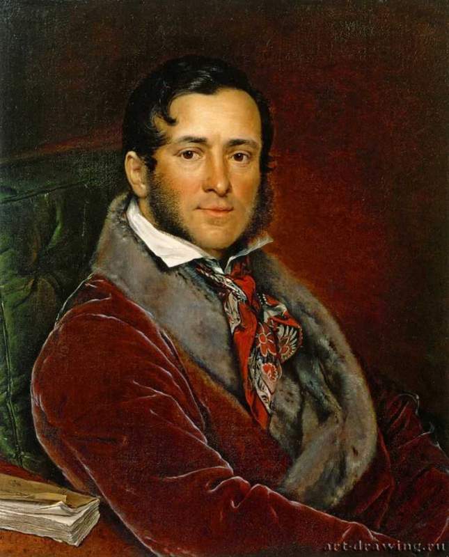 Портрет С. Н. Мосолова, 1836 г. - Холст, масло; 72,9 х 59,3 см. Государственная Третьяковская галерея. Москва. Россия.