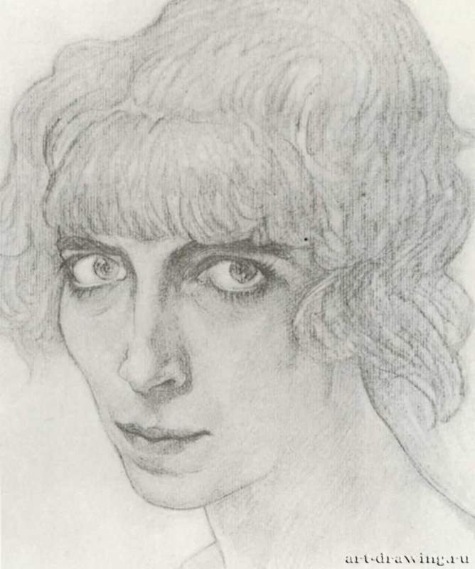 Портрет танцовщицы М. Казати, 1912 г. - Бумага, карандаш; 48 x 31 см. Париж. Частное собрание.