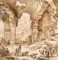 Вид Колизея в Риме. 1679-1683 - Тушь, бумага, кисть 51,7 x 62,2 Риксмузеум Амстердам