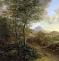 Итальянский пейзаж с Монте Сократе. 1635-1641 - Холст, масло 146,7 x 206 Музей Фицвильям Кембридж