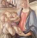 Мадонна с младенцем и ангелами - 1468-1469100 x 71 смДерево, темпераВозрождениеИталияНеаполь. Национальная галерея Каподимонте