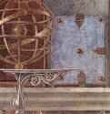 Св. Августин в молитвенном созерцании. Деталь - 1480 *ФрескаВозрождениеИталияФлоренция. ОгниссантиЗаказчик: вероятно из семьи Веспуччи (герб)