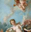 Венера на волне, 1769 г. - Холст, масло; 265 х 86 см. Рококо. Франция. Лос-Анжелес, музей Пола Гетти.