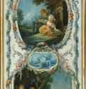 Аллегория Рыбалки и Охоты, 1750-1752 г. - Холст, масло; 217 х 96 см.Рококо.Франция.Нью-Йорк, Коллекция Фрик.