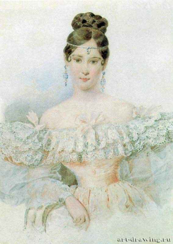 Портрет Н. Н. Пушкиной - 1831 - 1832АкварельРоссия
