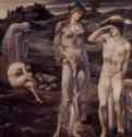 Призвание Персея, 1877 - 1898 г. - Холст, масло; 152,4 x 127 см. Прерафаэлиты. Великобритания. Штуттгарт . Государственная галерея. Незавершенная картина.