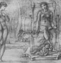Венера - покровительница взаимной любви, 1871 г. - Карандаш на бумаге; 303 х 484 мм. Манчестер. Манчестерский университет, Уитвортская художественная галерея.