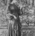 Царица Савская, 1865 - 1866 г. - Карандаш на бумаге; 354 х 199 мм. Лондон. Британский музей, Отдел гравюры и рисунка.