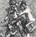 Драка двух нищих. 1600 - Резцовая гравюра на меди. Париж. Национальная библиотека, Кабинет эстампов. Франция.
