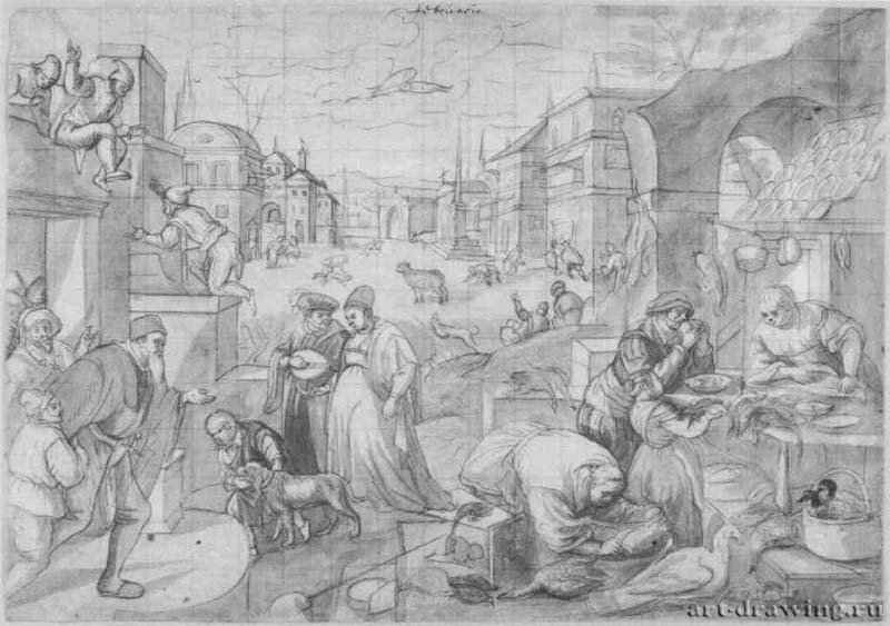 Бассано Леандро: Серия картин месяцев. Месяц февраль 1580-1590.