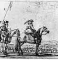Армия, идущая по равнине. 1645 - 117 х 169 мм Перо коричневым тоном, на бумаге Париж Школа изящных искусств, личные коллекции Италия