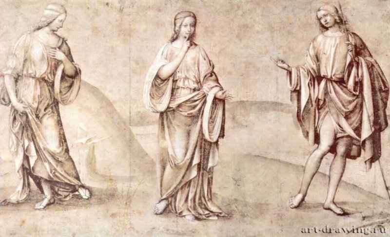 Франча, Франческо: Композиция с тремя фигурами. Вторая половина 15 века.