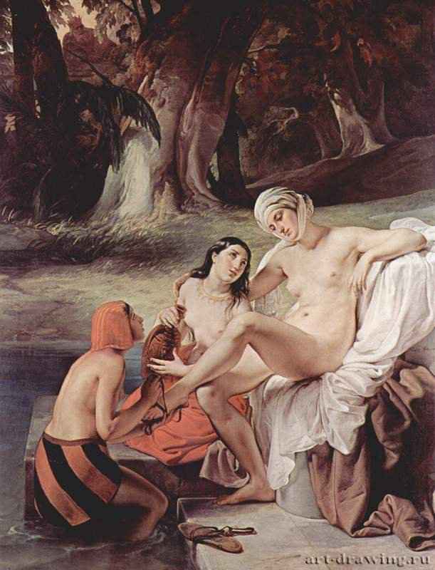 Купание Вирсавии. 1834 - 77 x 107 смХолст, маслоРомантизмИталияЛугано. Частное собрание
