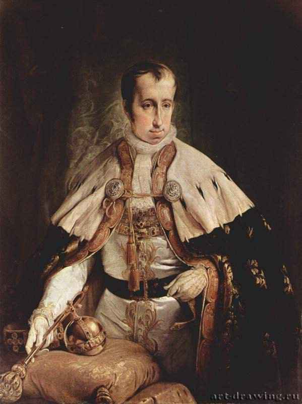 Портрет австрийского императора Фердинанда II. 1840 - 121 x 96 смХолст, маслоРомантизмИталияМилан. Музей Рисорджименто