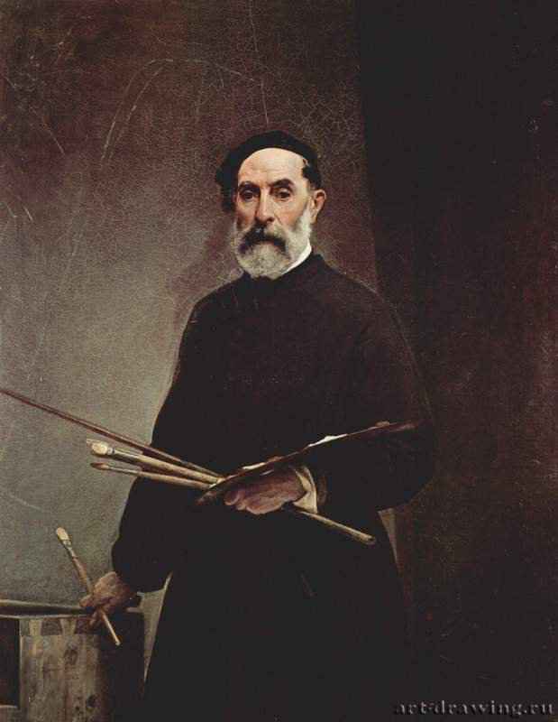 Автопортрет в 69 лет. 1860 - 124 x 97 смХолст, маслоРомантизмИталияФлоренция. Галерея Уффици