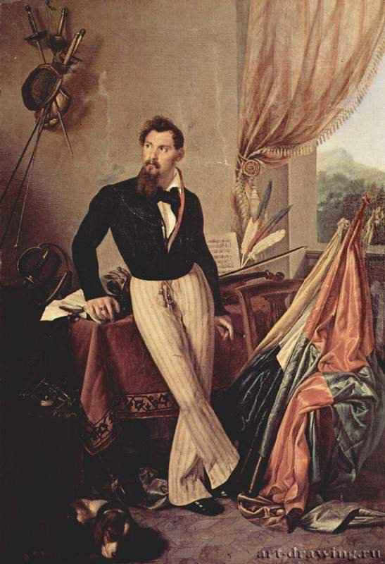 Портрет графа Бальони. 1860 * - 225 x 152 смХолст, маслоРомантизмИталияТревизо. Частное собрание