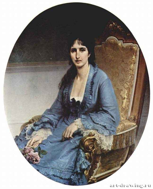 Портрет Антоньетты Негрони Прати Морозини. 1872 - 115 x 93,5 смХолст, маслоРомантизмИталияМилан. Городская галерея современного искусства