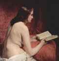 Одалиска с книгой. 1866 - 92 x 75 смХолст, маслоРомантизмИталияТремеццо. Вилла Карлотта