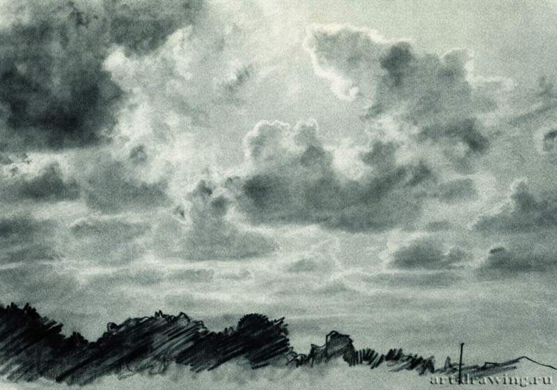 Облака. 1880-е - 31.6 х 46.8