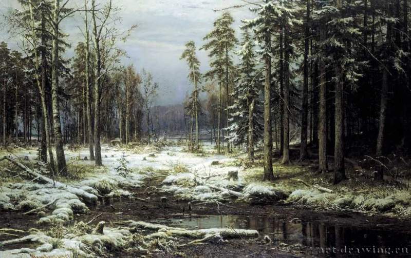Первый снег. 1875 - 140 х 220
