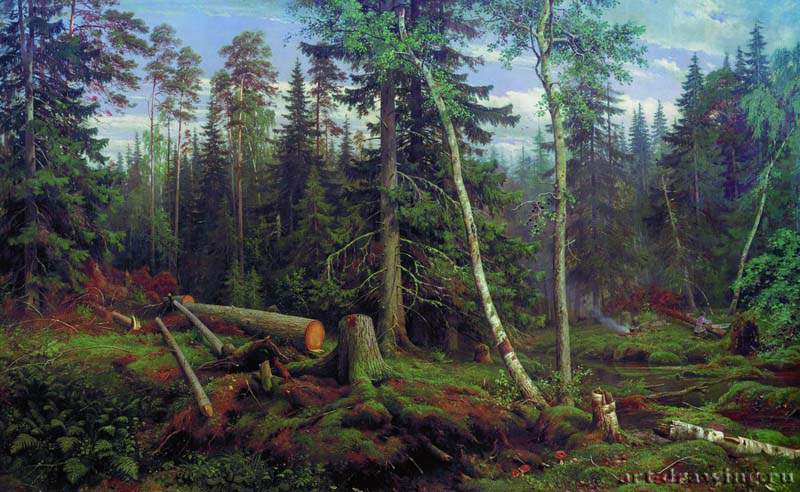 Рубка леса. 1867 - 122 х 194