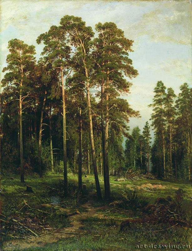 Сосновый лес - 110 х 85