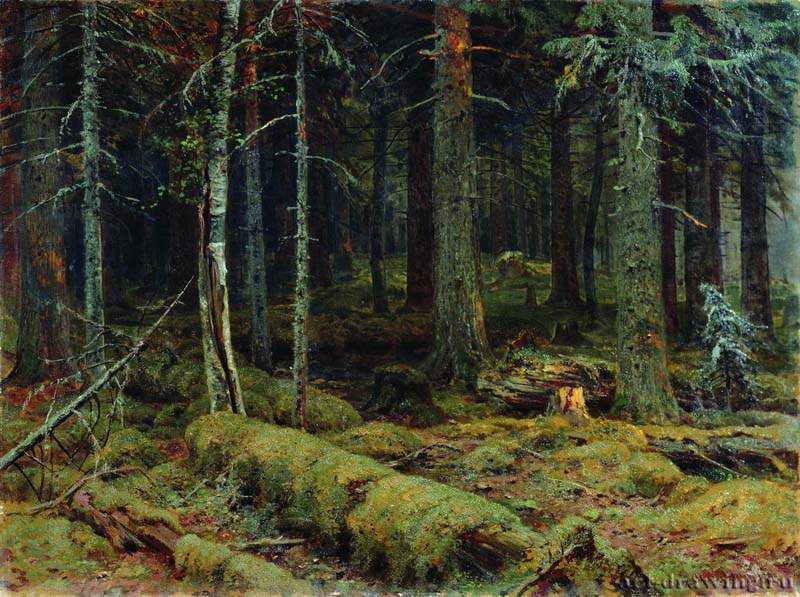 Тёмный лес. 1890 - 92 х 124.5