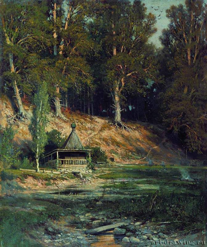 Часовня в лесу. 1883 - 50 х 59