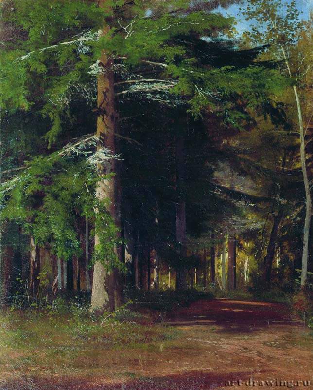 Этюд к картине Рубка леса. 1867 - 42 х 34