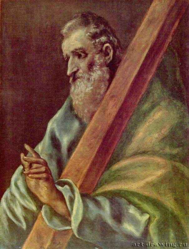 Апостол Андрей. 1610 * - 70 x 53,5 смХолст, маслоМаньеризмИспанияБудапешт. Собрание Немеша и Херцога