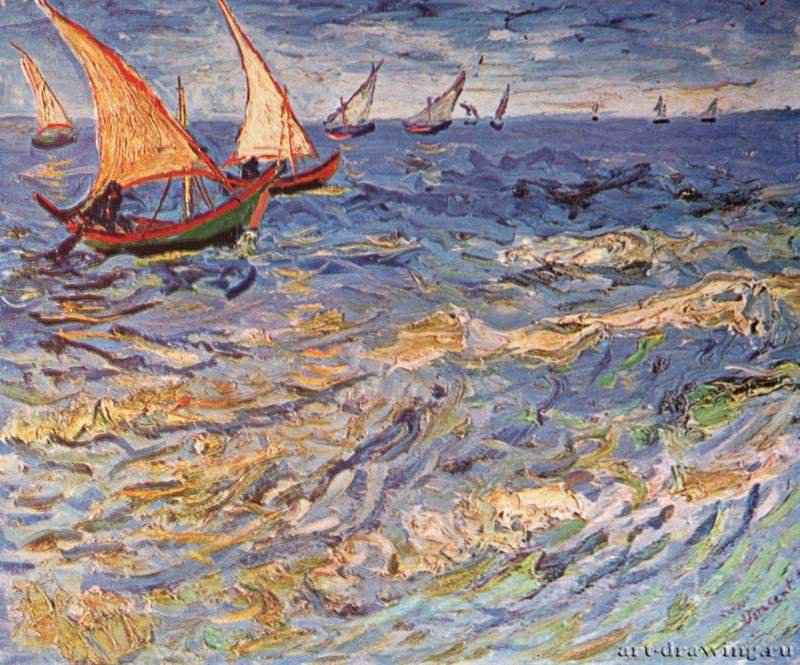 Море в Сент-Марье. 1888 - 44 x 53 см. Холст, масло. Постимпрессионизм. Нидерланды и Франция. Москва. ГМИИ им. А.С. Пушкина.
