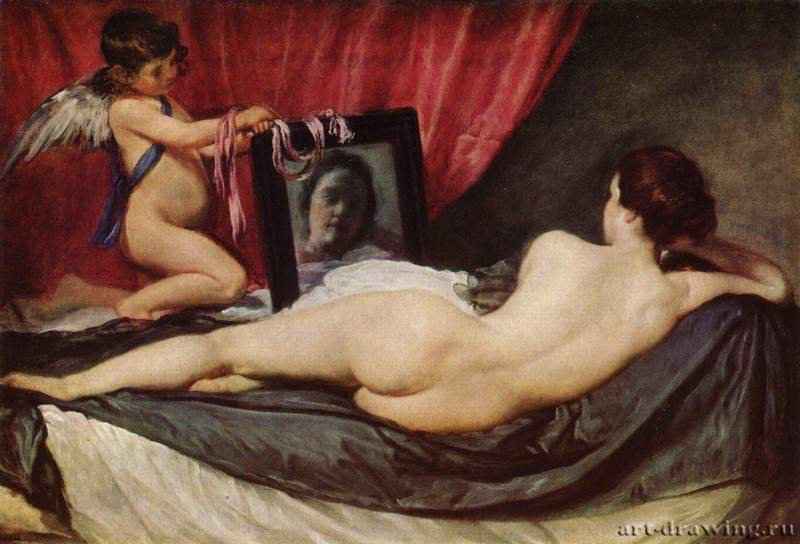 Веласкес Диего: Венера с зеркалом (Венера Рокебю) - 1644-1648.