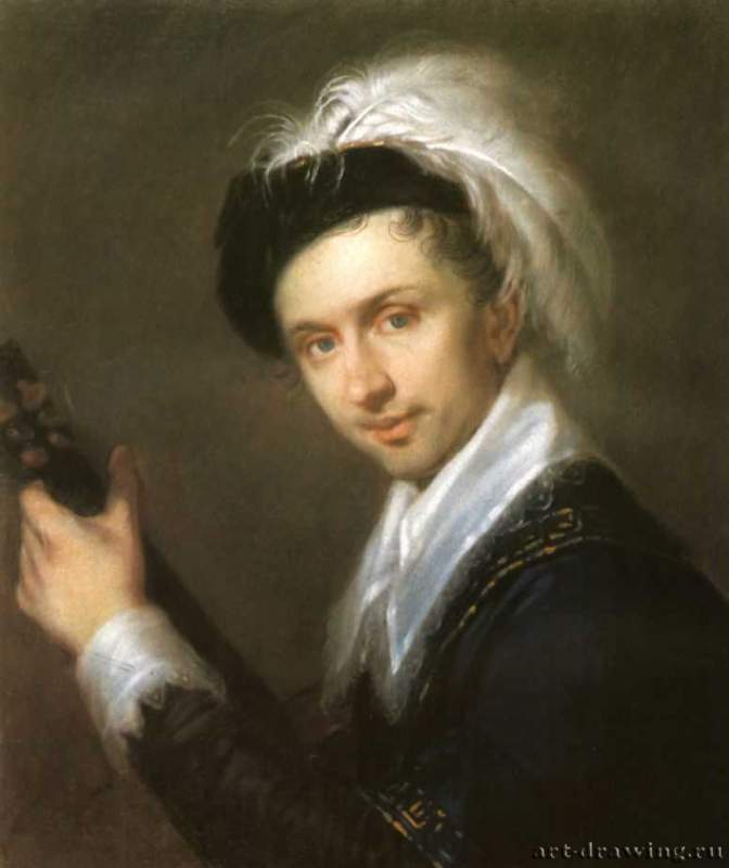 Портрет И. В. Бугаевского-Благодарного, 1816 г. - Бумага, пастель; 25,7 х 22 см. Государственная Третьяковская галерея. Москва. Россия.