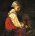 Девушка с теленком, 1829 г. - Холст, масло; 37 х 31,5 см. Частное собрание. Россия.