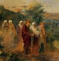 Возвращение с погребения Христа, 1859 г. - Бумага на картоне, масло; 43 х 54,2 см. Государственная Третьяковская галерея. Москва. Россия.